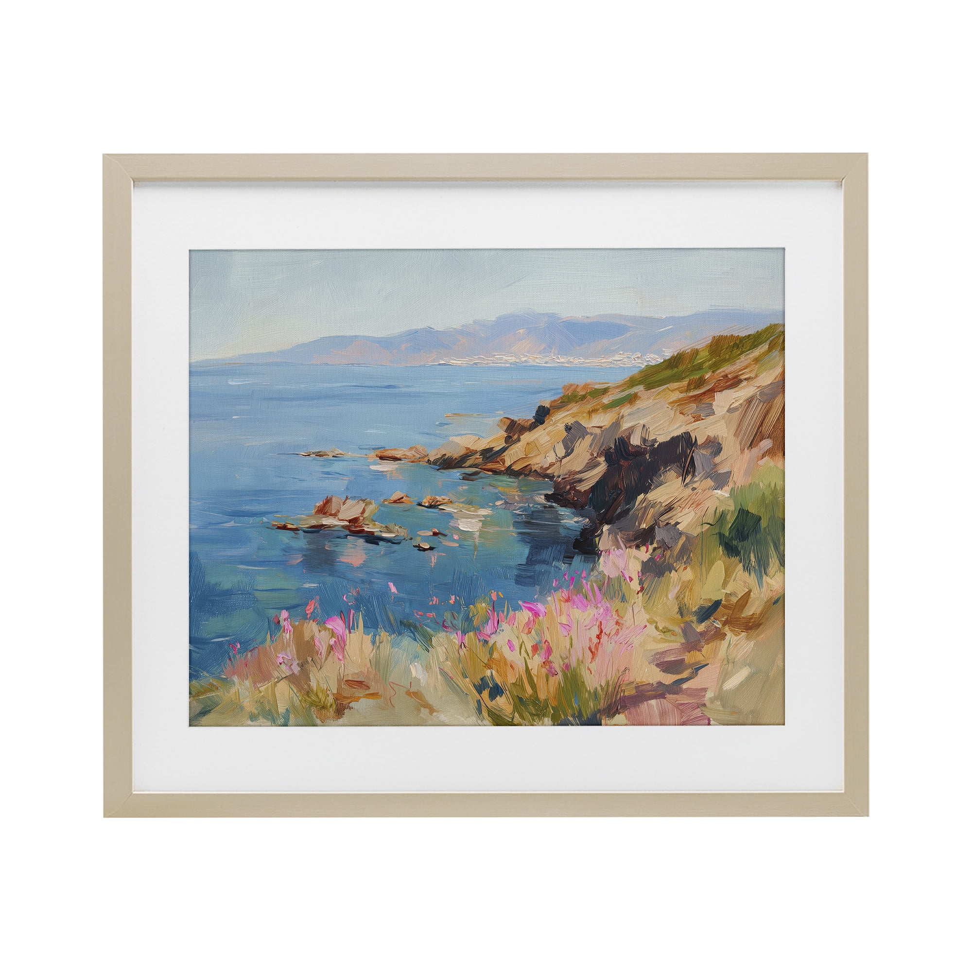 Stupell Industries Where Mountains Meet Sea Birch Framed Print Under Glass, design by Svetlana Aleynikova