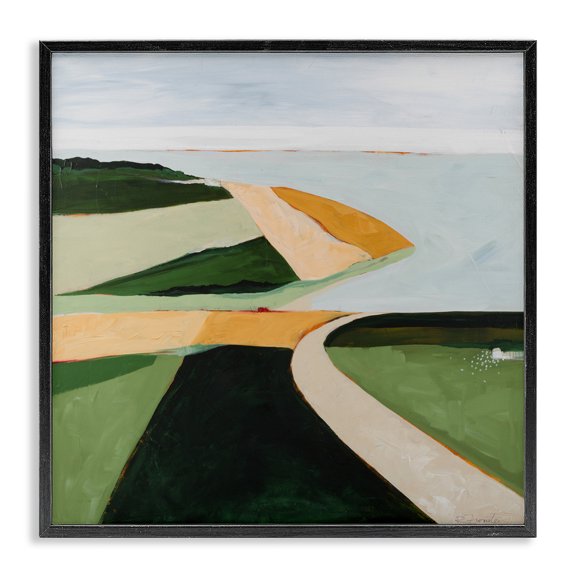 Stupell Industries Where The Land Breathes Black Framed Giclee Art design by Ruth Fromstein, 12 x 12