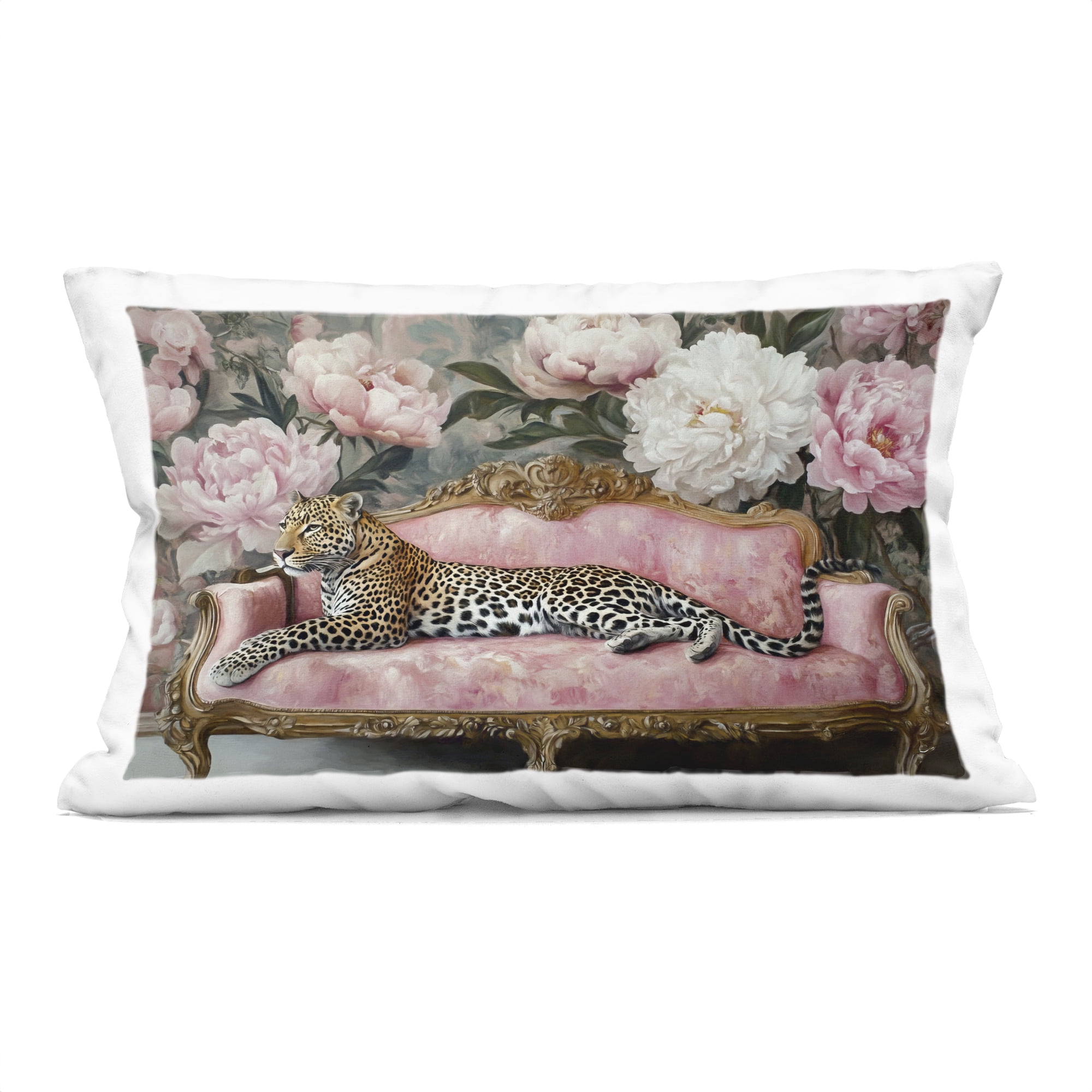 Stupell Industries Where The Leopard Dreams Decorative Printed Throw Pillow, design by Tina LeCour