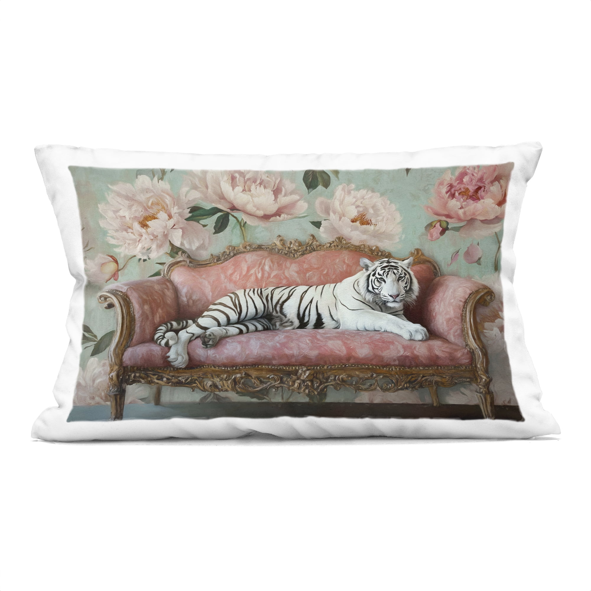 Stupell Industries Where The Tiger Dreams Decorative Printed Throw Pillow, design by Tina LeCour