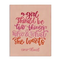 Stupell Industries Where & What She Wants Typography Painting Gallery Wrapped Canvas Art Print Wall Art, 16 x 20