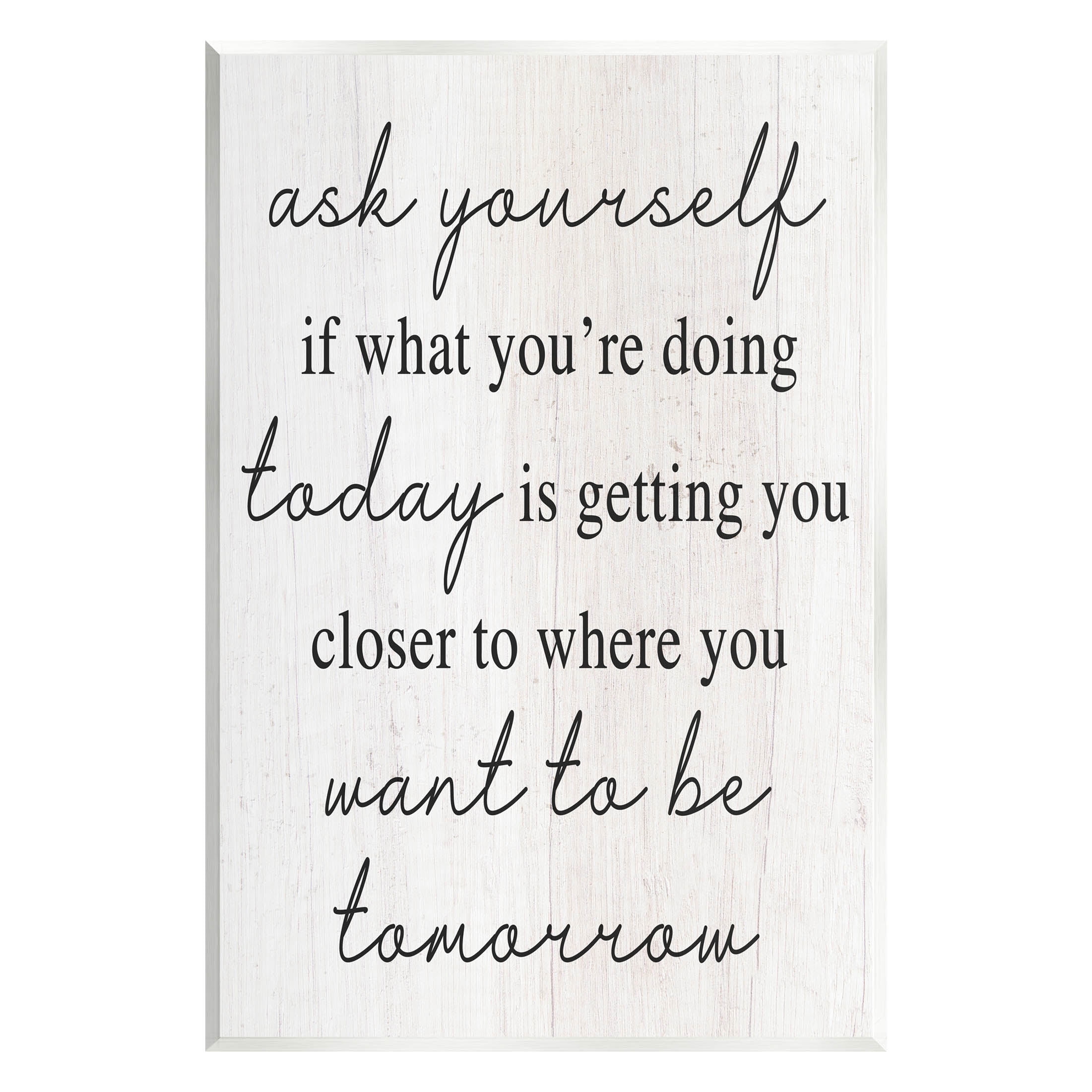 Stupell Industries Where You Want To Be Phrase Graphic Art Unframed Art Print Wall Art, Design by Lil' Rue