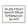 thumbnail image 1 of Stupell Industries Which Side Funny Bathroom Word Design Framed Wall Art by Daphne Polselli, 1 of 6