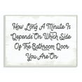 thumbnail image 1 of Stupell Industries Which Side Funny Bathroom Word Design Wall Plaque by Daphne Polselli, 1 of 6
