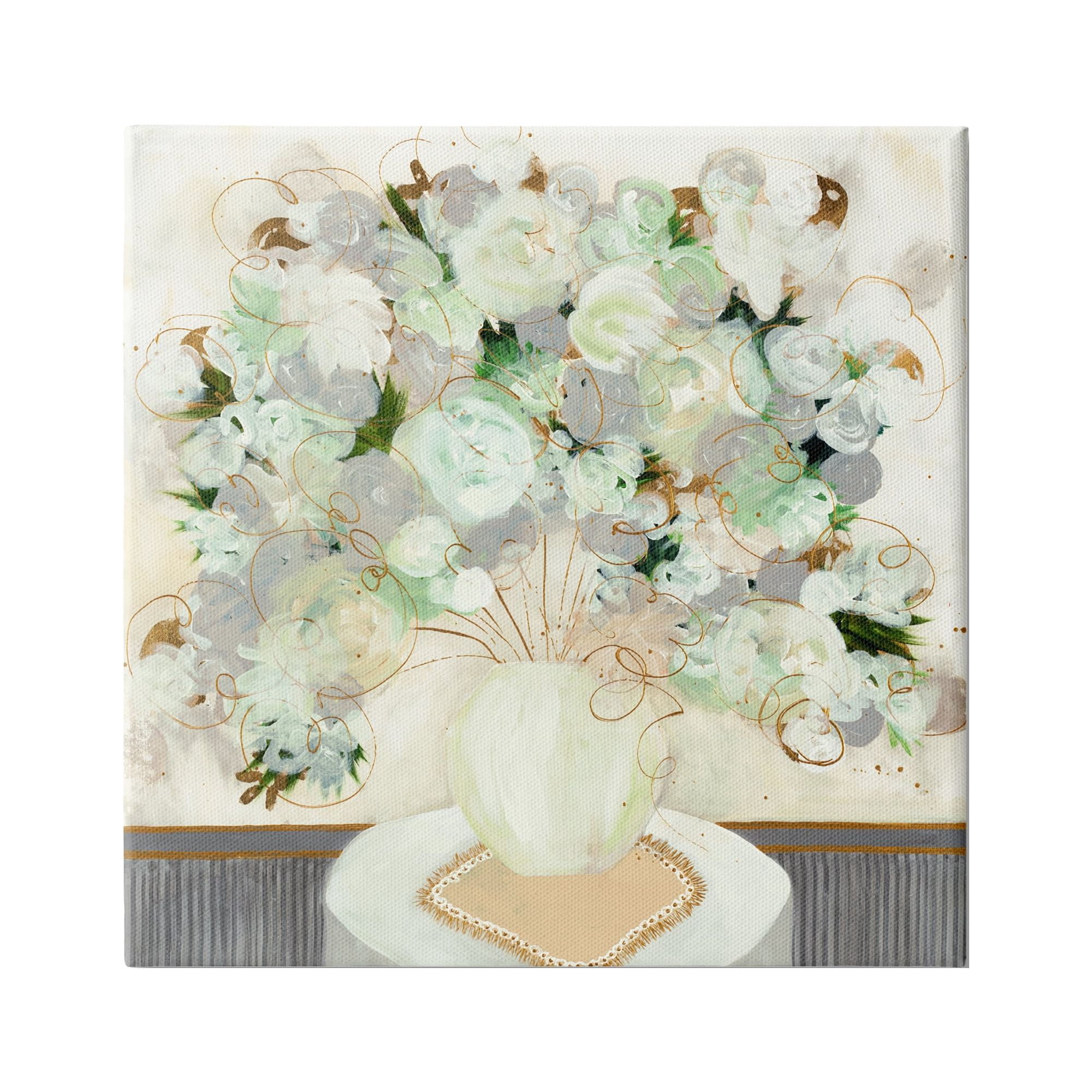 Stupell Industries Whimsical Abstract Floral Arrangement Playful Flower Still Life, 36 x 36, Design by Ruth Fromstein