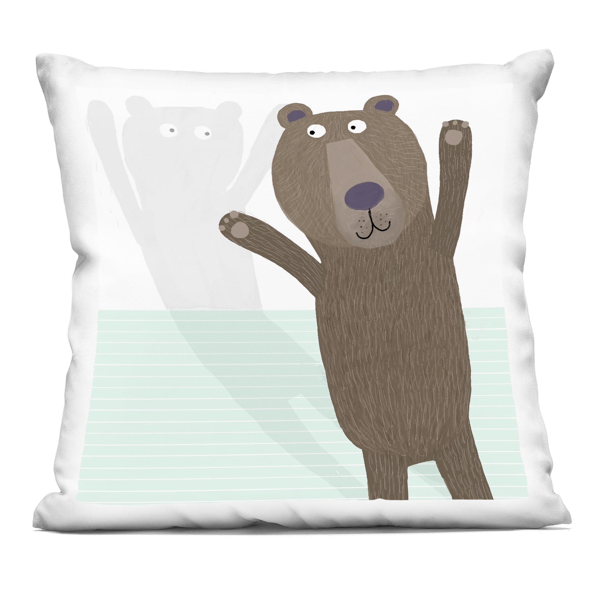 Stupell Industries Whimsical Bear Shadow Decorative Printed Throw Pillow, design by Carla Daly