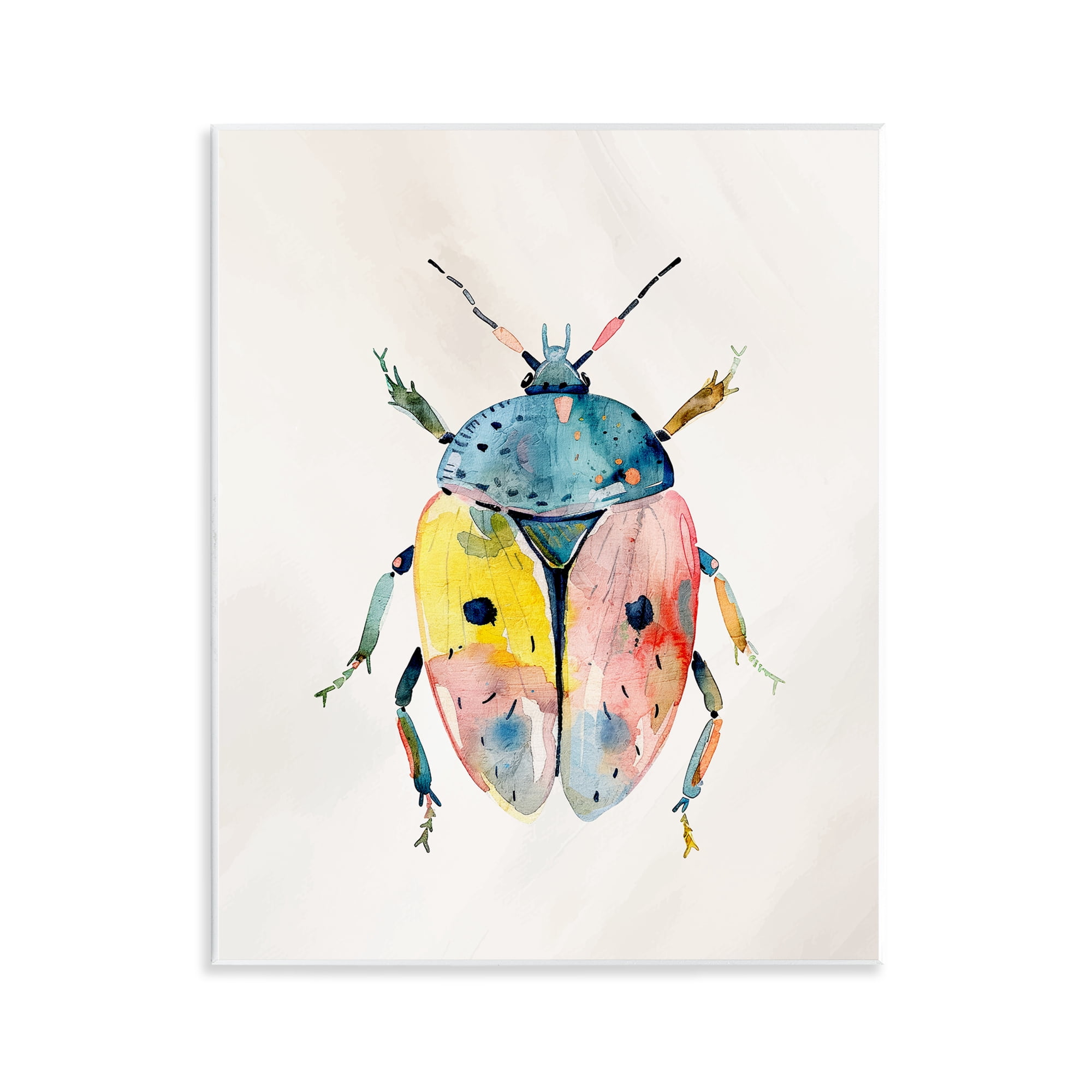 Stupell Industries Whimsical Boho Beetle Wall Plaque Art, design by Kim Allen