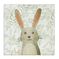 thumbnail image 1 of Stupell Industries Whimsical Bunny on Florals Animals Painting Wrapped Canvas Canvas Art Print Wall Art, 17 x 17, 1 of 7