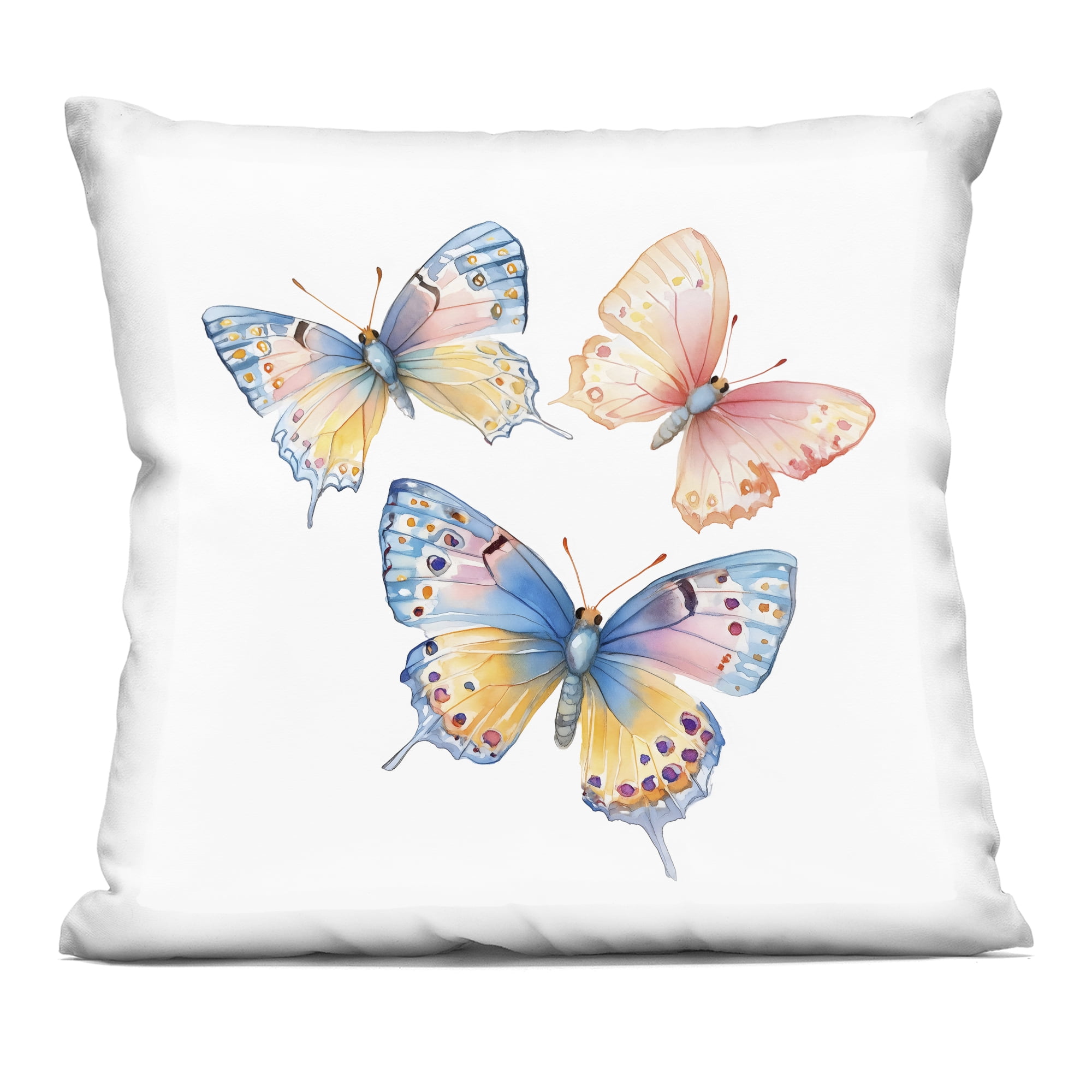 Stupell Industries Whimsical Butterfly Trio Decorative Printed Throw Pillow, design by Creative Studio
