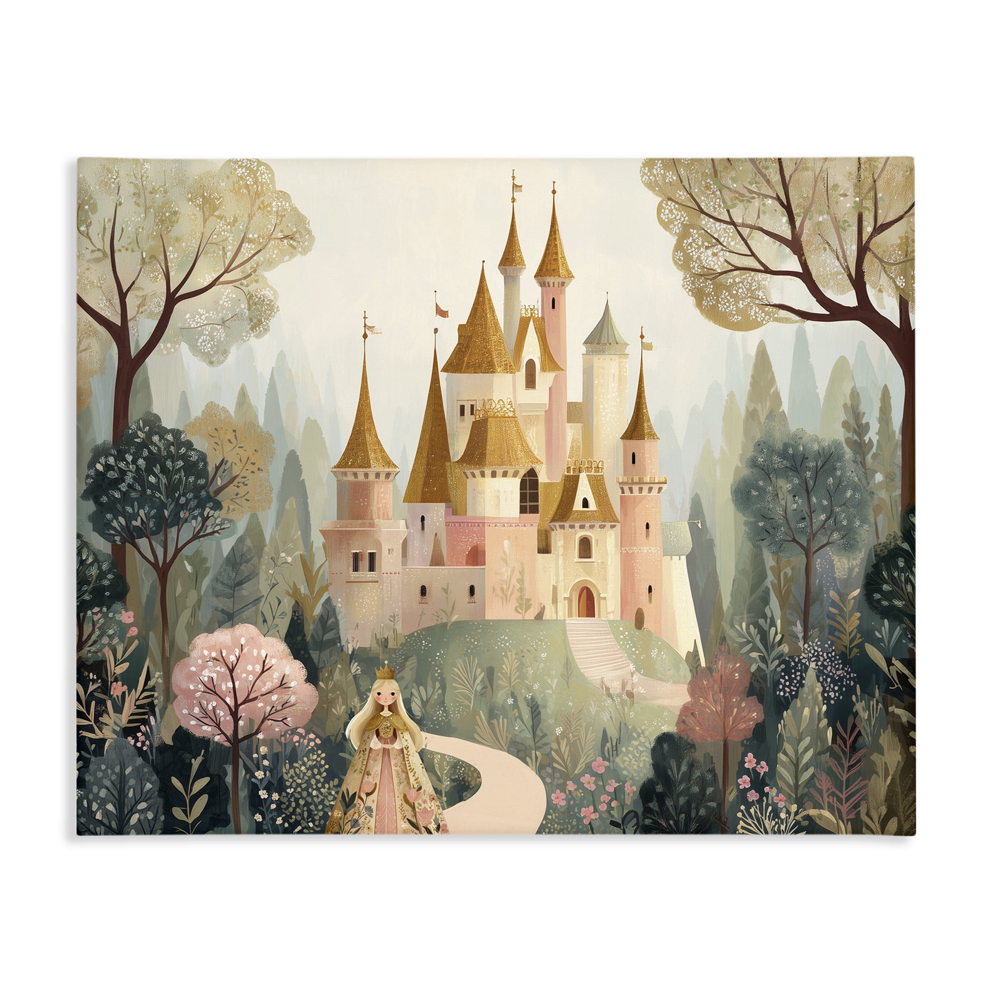 Stupell Industries Whimsical Castle Path Canvas Wall Art, design by Christine Simpson Art
