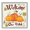 thumbnail image 1 of Stupell Industries Whimsical Fall Welcome Pumpkins Inspirational Painting Gray Framed Art Print Wall Art, 24 x 24, 1 of 9