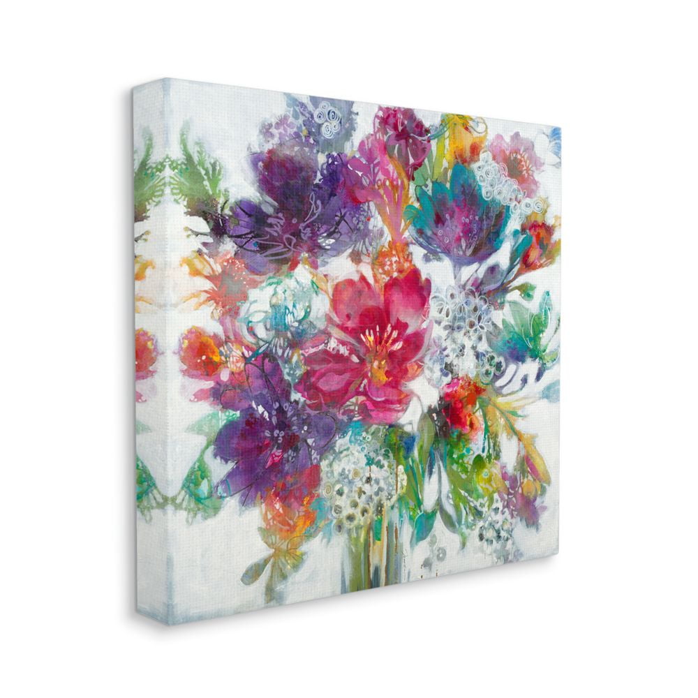 Vibrant Floral Bouquet Canvas Print for Kids' Nursery, 24" x 24"