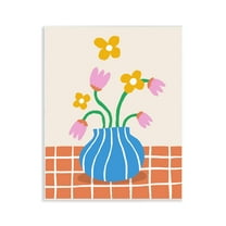 Stupell Industries Whimsical Flower Market Plants & Flowers Painting Unframed Art Print Wall Art, 11 x 14