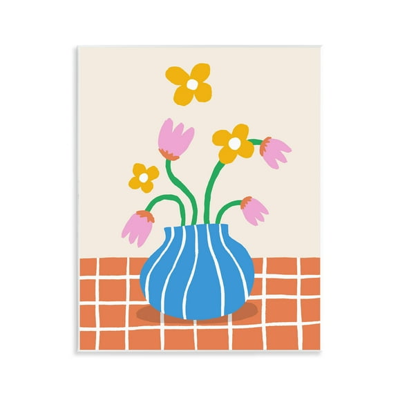 Stupell Industries Whimsical Flower Market Plants & Flowers Painting Unframed Art Print Wall Art, 11 x 14