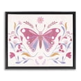 thumbnail image 1 of Stupell Industries Eclectic Whimsical Folk Butterfly Black Floating Frame Canvas Art, 31 x 25, by Kim Allen, 1 of 8