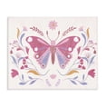 thumbnail image 1 of Stupell Industries Eclectic Whimsical Folk Butterfly Canvas Art, 30 x 24, by Kim Allen, 1 of 8