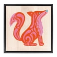 thumbnail image 1 of Stupell Industries Whimsical Folk Fox Vibrance Black Framed Floater Canvas Wall Art, design by The Paper Curator, 1 of 10