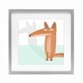 thumbnail image 1 of Stupell Industries Cottage Whimsical Fox Shadow Gray Framed Print Under Glass, 16 x 16, by Carla Daly, 1 of 8