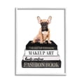 thumbnail image 1 of Stupell Industries Whimsical French Bulldog Glam Pet Fashion Portfolio,11 x 14, Design by Amanda Greenwood, 1 of 5