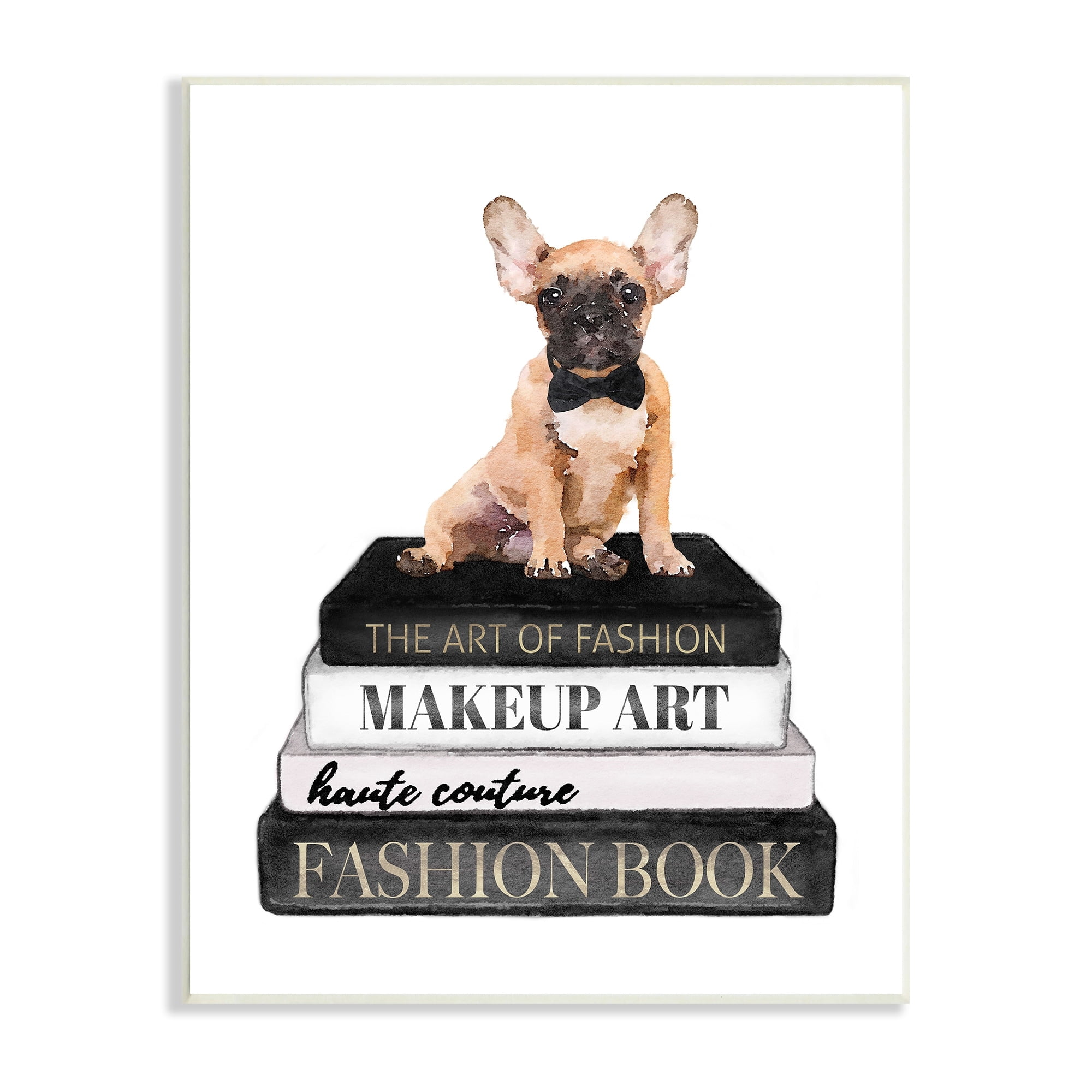 Stupell Industries Whimsical French Bulldog Glam Pet Fashion Portfolio,13 x 19, Design by Amanda Greenwood
