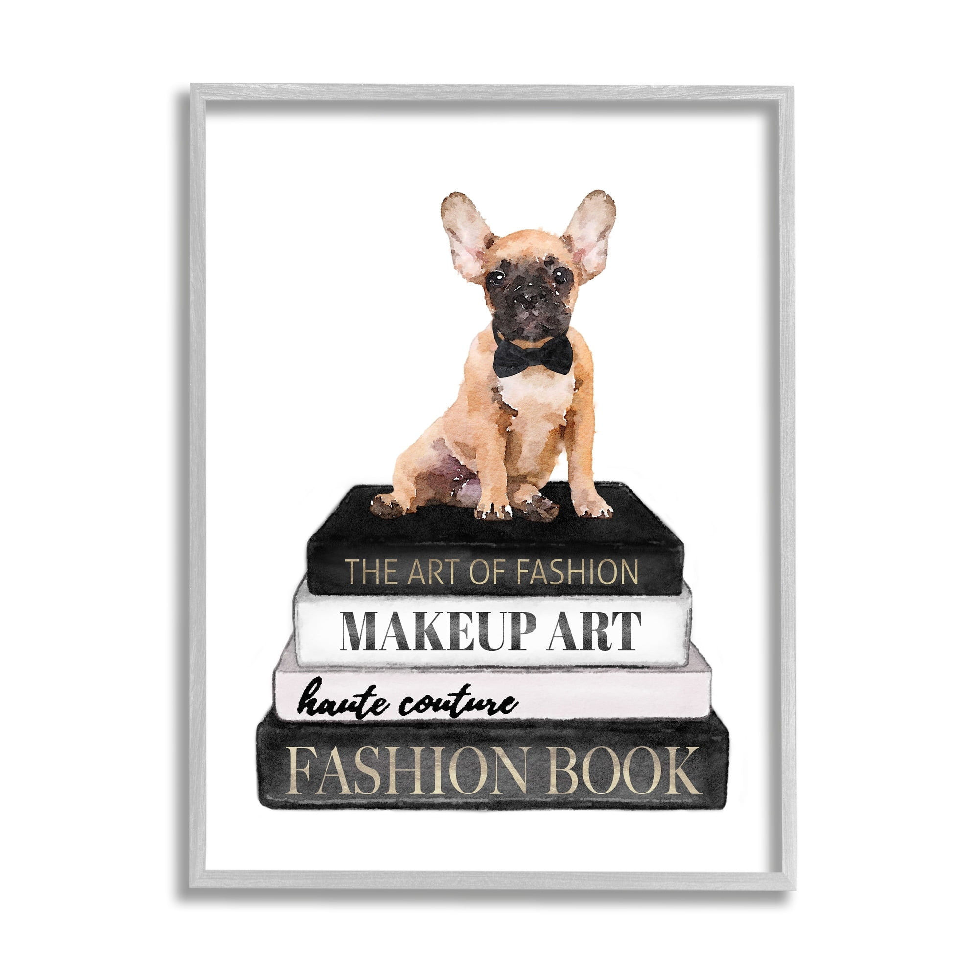 Stupell Industries Whimsical French Bulldog Glam Pet Fashion Portfolio,24 x 30, Design by Amanda Greenwood