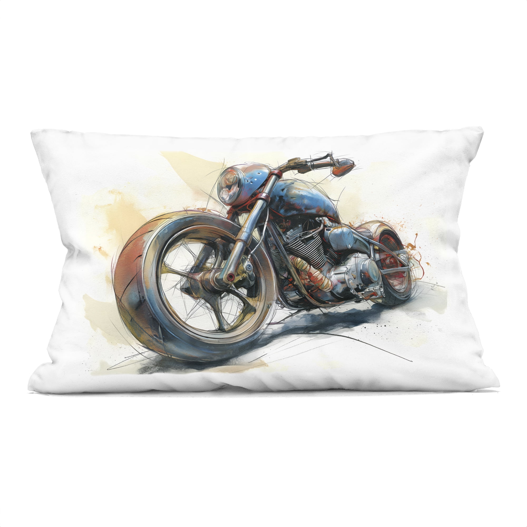 Stupell Industries Whimsical Motorcycle Concept Decorative Printed Throw Pillow, design by Steve Hunziker