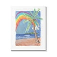 thumbnail image 1 of Stupell Industries Whimsical Rainbow Over Beach Tropical Palm Tree Painting Gallery Wrapped Canvas Print Wall Art, Design by Valerie Wieners, 1 of 5