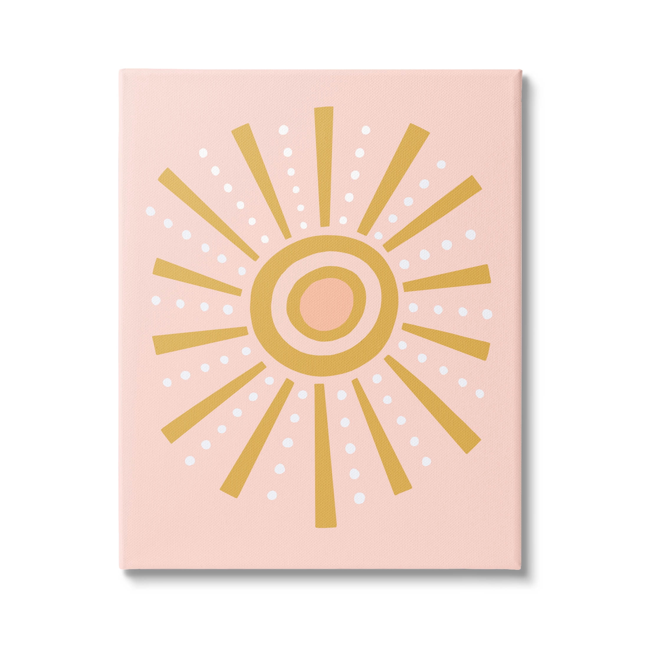 Stupell Industries Whimsical Sun Rays Pattern Graphic Art Gallery Wrapped Canvas Print Wall Art, Design by Nina Seven