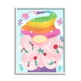 thumbnail image 1 of Stupell Industries Whimsical Winter Rainbow Gnome Red Holly Beard Novelty Painting White framed Art Print Wall Art, 11 x 14, Design by Daphne Polselli, 1 of 7