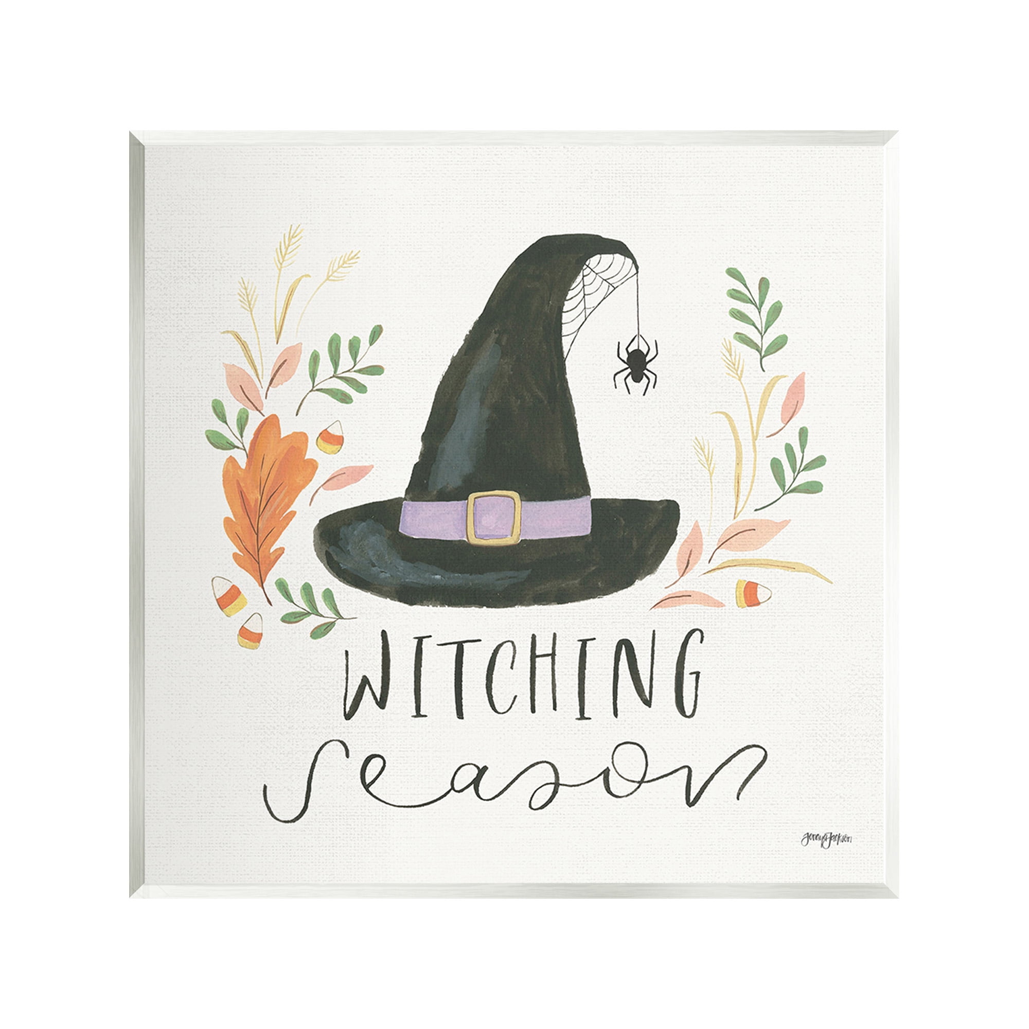 Stupell Industries Whimsical Witching Season Holiday Painting Unframed Art Print Wall Art, 12 x 12