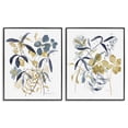 thumbnail image 1 of Stupell Industries Whimsy Watercolor Botanicals Floral Painting Black Framed Art Print Wall Art, 24 x 30, Set of 2, 1 of 8