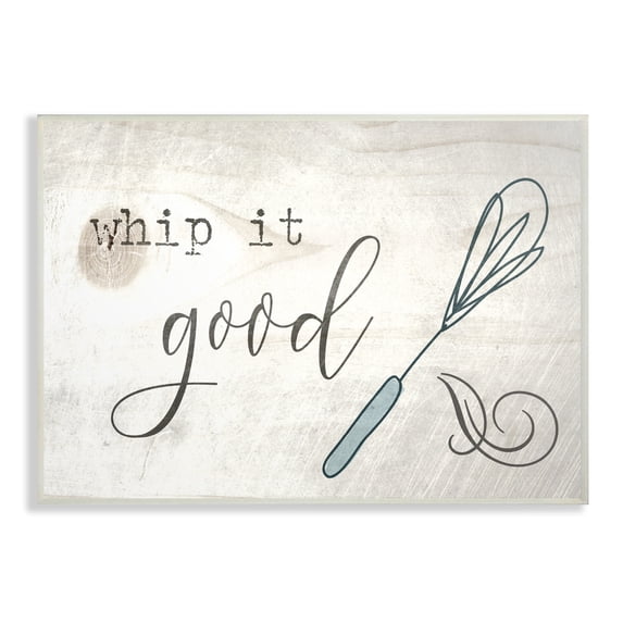 Stupell Industries Whip It Good Whisk Novelty Painting Unframed Art Print Wall Art, 10 x 15