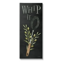 Stupell Industries Whip It Vintage Kitchen Food & Beverage Painting Gallery Wrapped Canvas Art Print Wall Art, 10 x 24