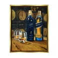 thumbnail image 1 of Stupell Industries Whiskey Glasses Still Life Food & Beverage Painting Gold Floater Framed Art Print Wall Art, 17 x 21, 1 of 9