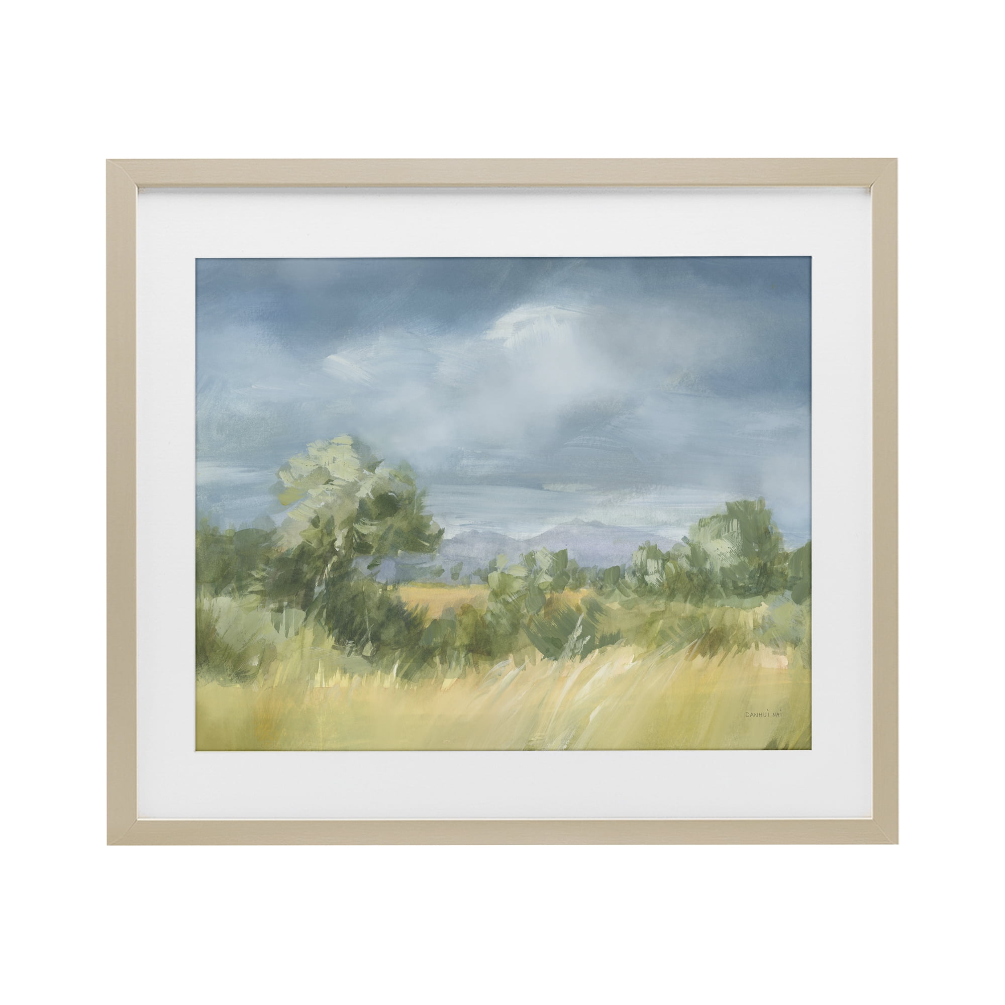 Stupell Industries Whispering Winds Countryside Birch Framed Print Under Glass, design by Danhui Nai