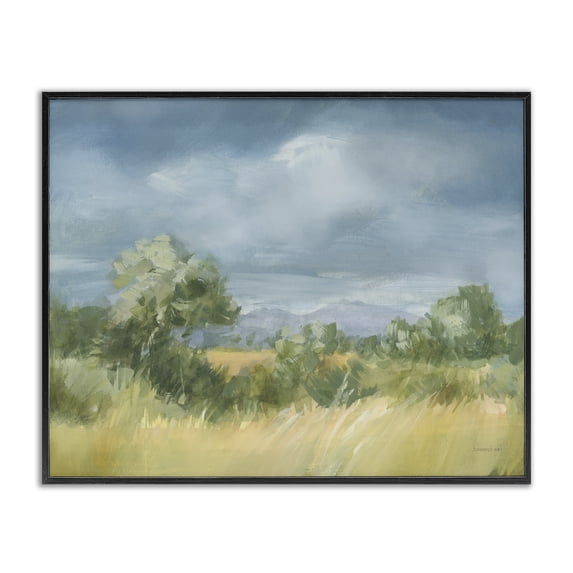 Stupell Industries Traditional Whispering Winds Countryside Black Framed Giclee Art, 14 x 11, by Danhui Nai