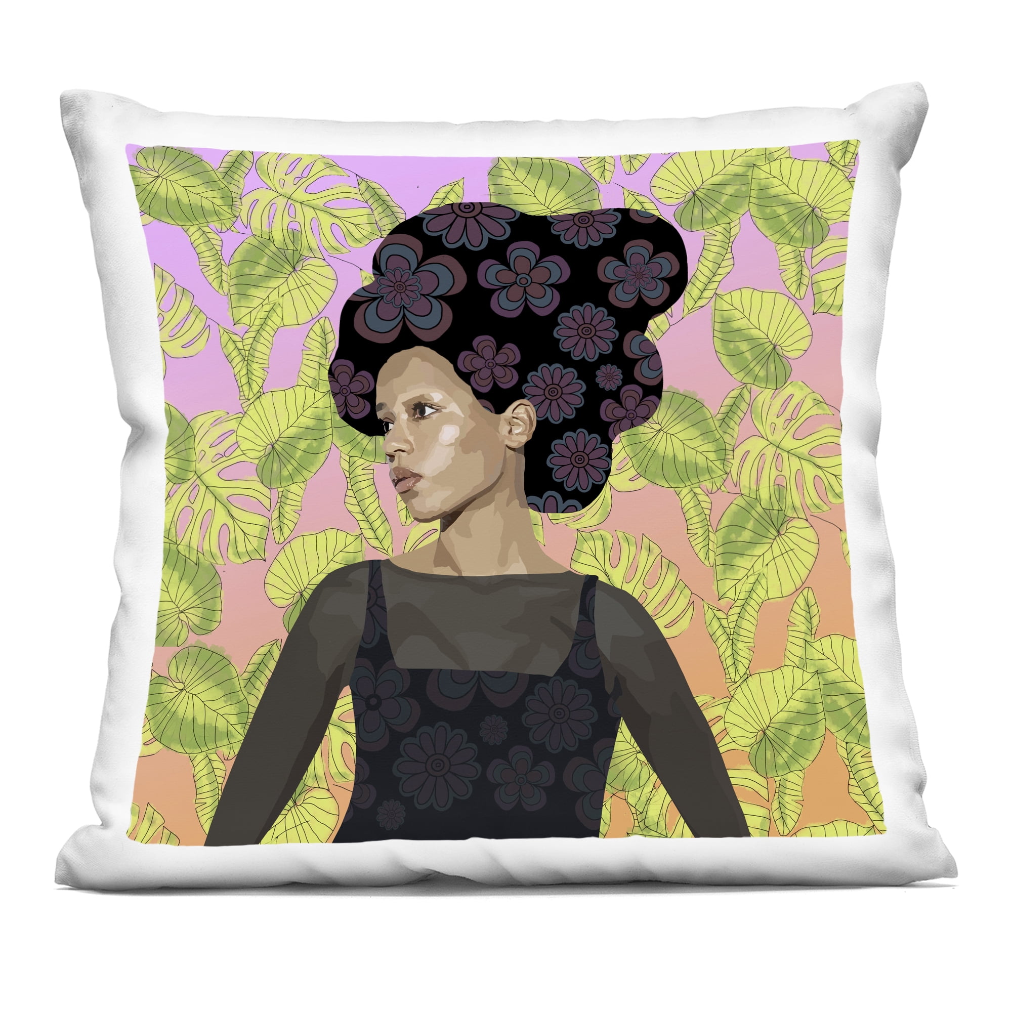 Stupell Industries Whispers Of Bloom Decorative Printed Throw Pillow, design by Lynnda Rakos, 18 x 7 x 18