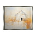 thumbnail image 1 of Stupell Industries White Abstract Barn Painting Abstract Painting Gray Floater Framed Canvas Art Print Wall Art, 31 x 25, 1 of 2