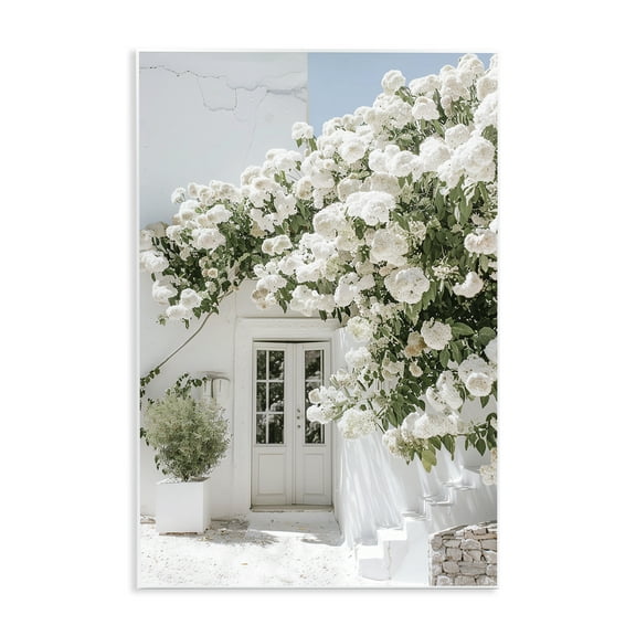 Stupell Industries White Architecture Garden Buildings & Architecture Painting Unframed Art Print Wall Art, 10 x 15