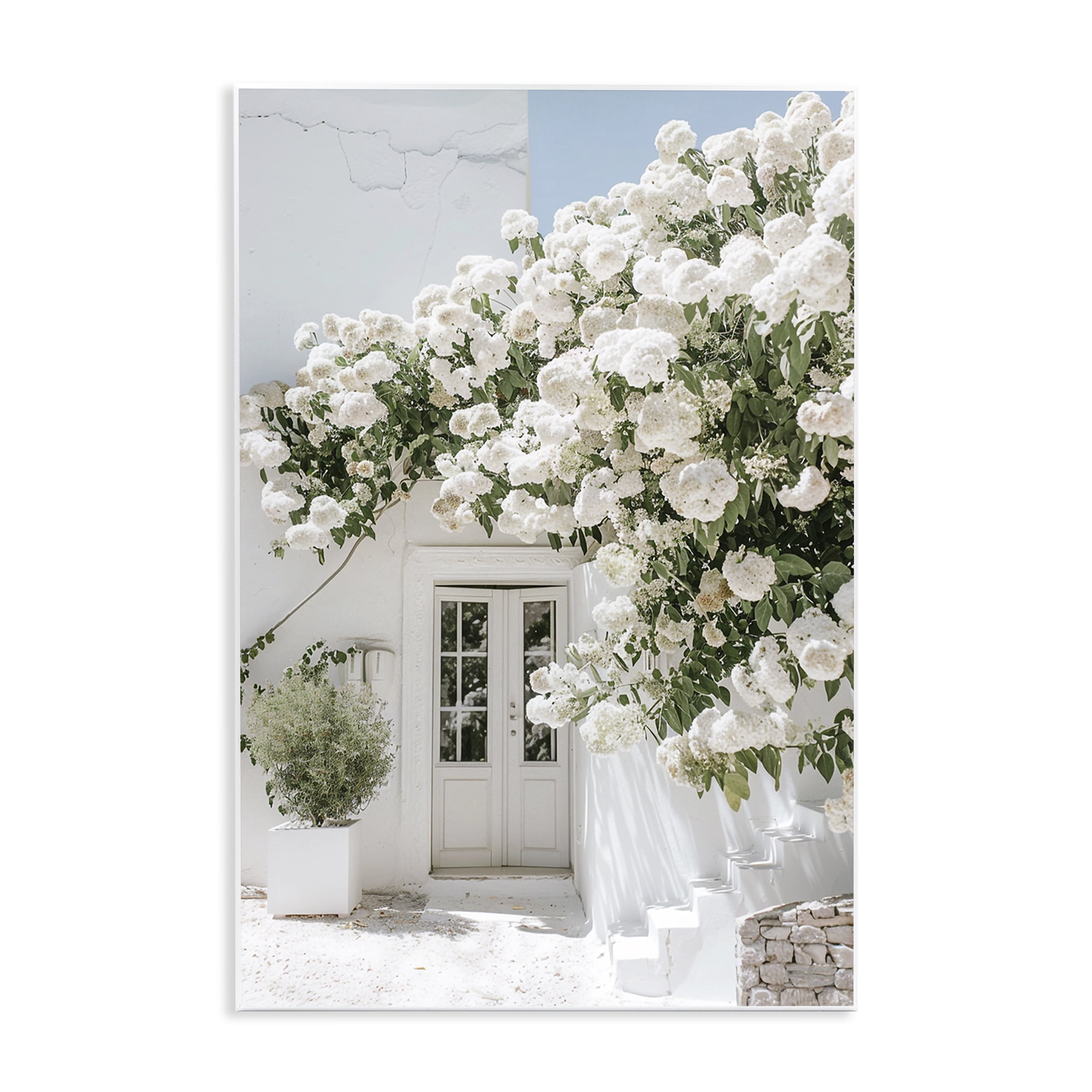 Stupell Industries White Architecture Garden Buildings & Architecture Painting Unframed Art Print Wall Art, 13 x 19