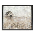 thumbnail image 1 of Stupell Industries White Barn Distressed Landscape Cotton Field Florals Jet Black Framed Floating Canvas Wall Art, 16x20, by Britt Hallowell, 1 of 5