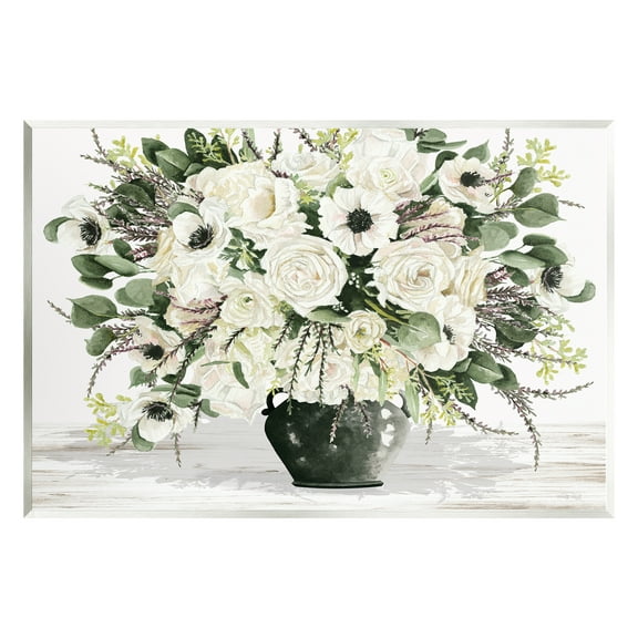 Stupell Industries White Blooming Blossoms Botanical & Floral Painting Unframed Art Print Wall Art, 15 x 10