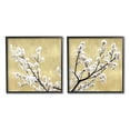 thumbnail image 1 of Stupell Industries White Cherry Blossom Branches over Neutral Tan Design by Kate Bennett, 1 of 8