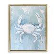 thumbnail image 1 of Stupell Industries Tropical White Coastal Crab Gold Floating Frame Canvas Art, 25 x 31, by Arlington Prints, 1 of 8