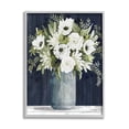 thumbnail image 1 of Stupell Industries White Country Blooms Botanical & Floral Painting Gray Framed Art Print Wall Art, 11 x 14, 1 of 9