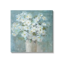 Stupell Industries White Daisy Blooms Abstract Flowers Painting Gallery Wrapped Canvas Print Wall Art, Design by Danhui Nai