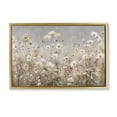 thumbnail image 1 of Stupell Industries Contemporary White Daisy Clusters Meadow Gold Floating Frame Canvas Art, 25 x 17, by Jacky Ngan, 1 of 8