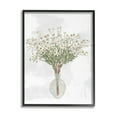 thumbnail image 1 of Stupell Industries White Daisy Wildflowers Arrangement Delicate Glass Vase Painting Black Framed Art Print Wall Art, Design by Ziwei Li, 1 of 5