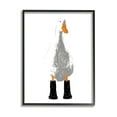 thumbnail image 1 of Stupell Industries White Duck Wearing Rain Boots Portrait Graphic Art Black Framed Art Print Wall Art, Design by Kamdon Kreations, 1 of 8