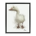 thumbnail image 1 of Stupell Industries White Farm Goose Animals Painting Black Floater Framed Canvas Art Print Wall Art, 17 x 21, 1 of 10